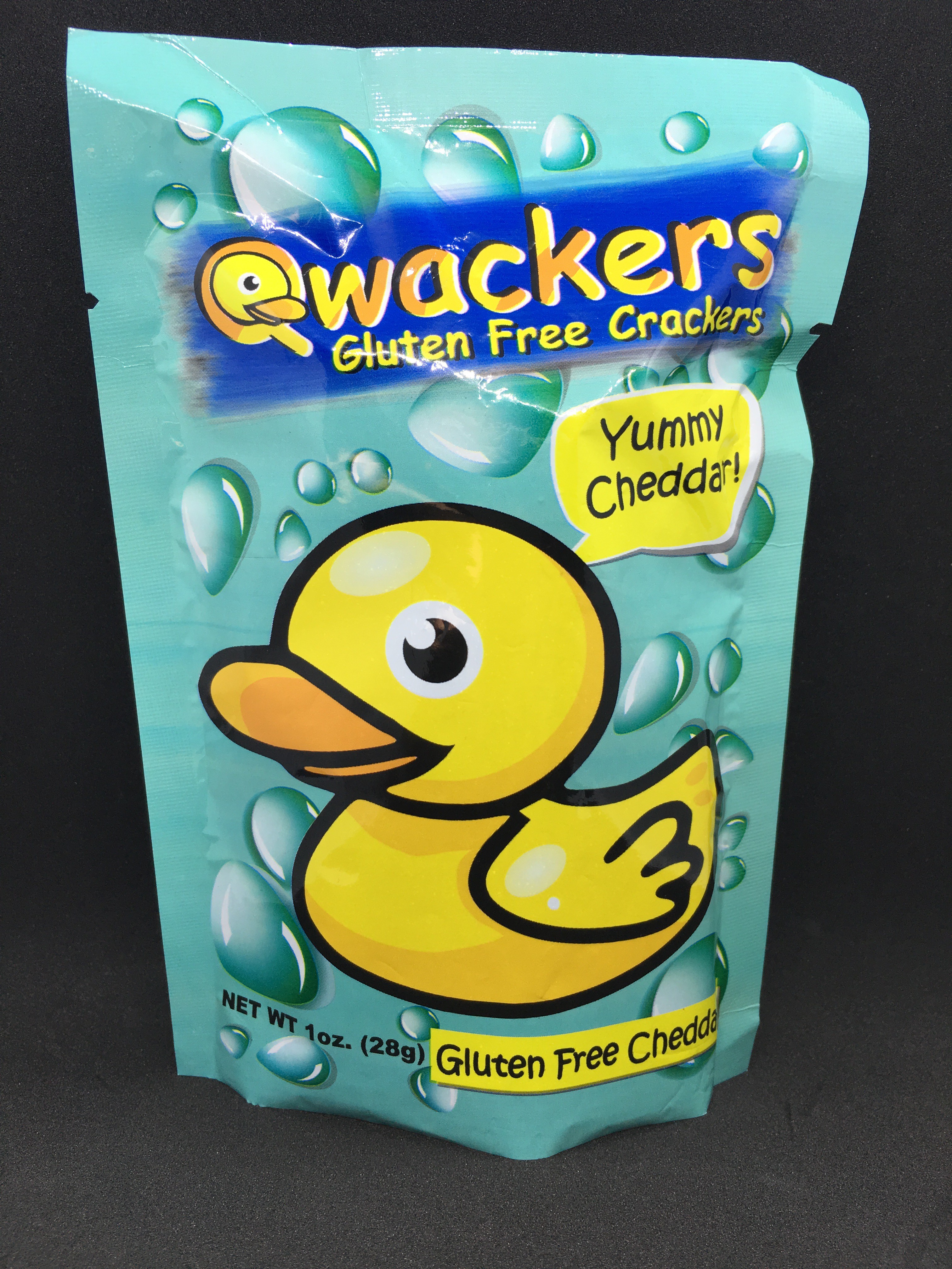 Qwackers Crackers 1 oz Front