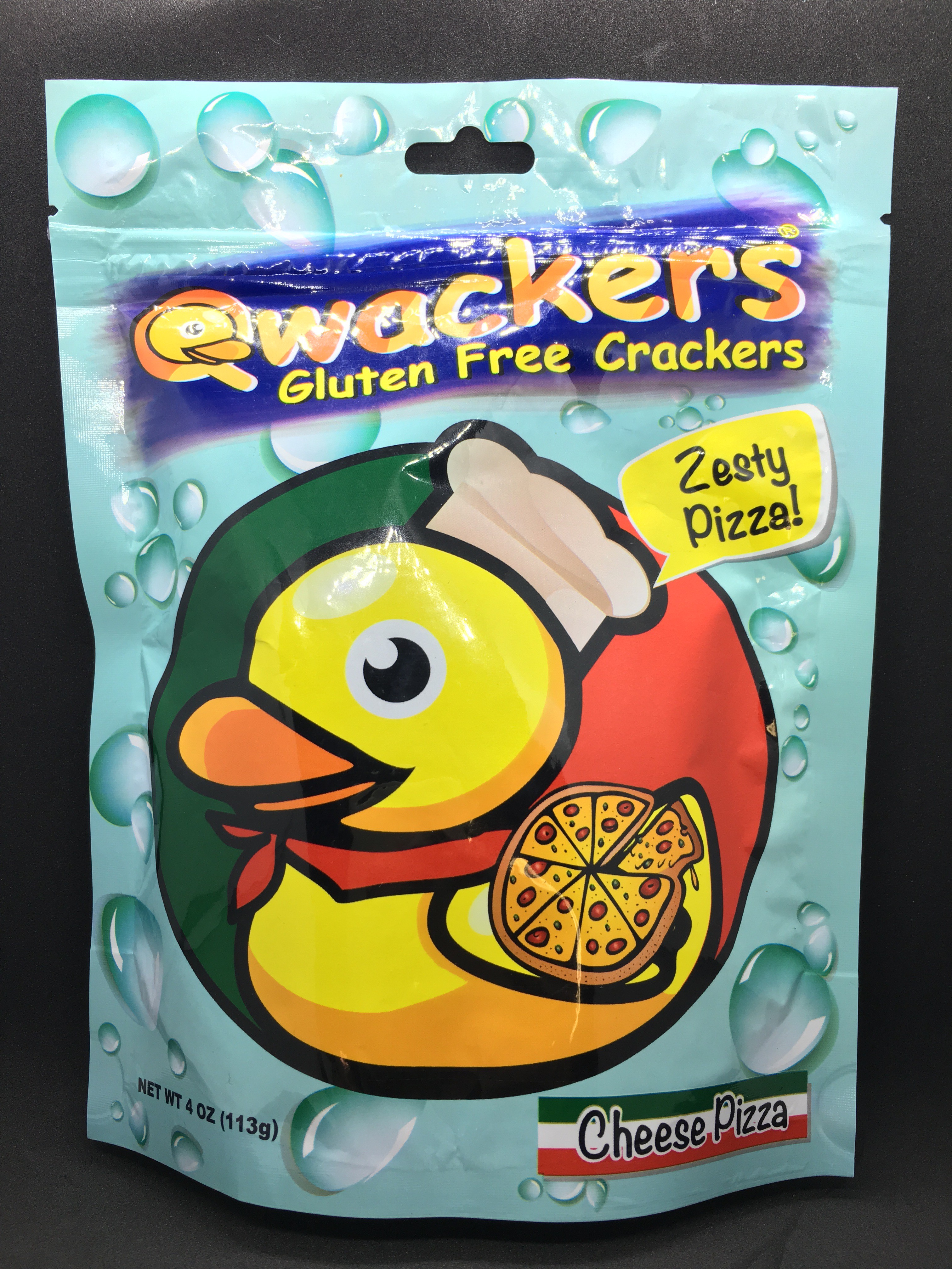 Qwackers Crackers Pizza Front
